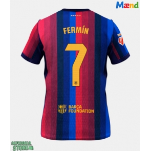 Barcelona Fermin Lopez #7 Replika Hjemmebanetrøje 2026-27 Kortærmet